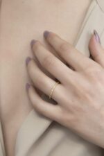 Wedding Band Yellow Sapphire - Image 3
