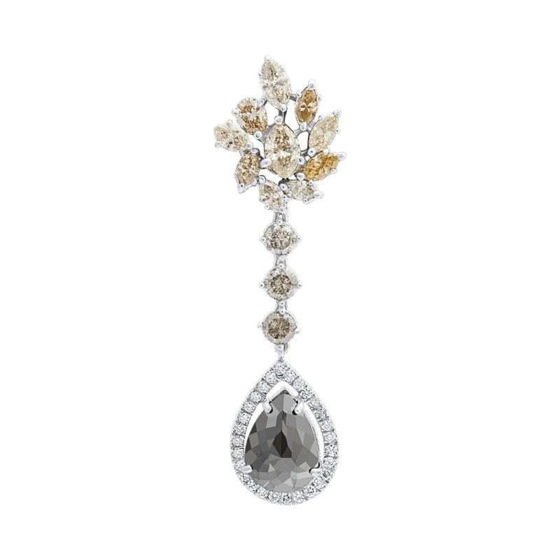 Daily Dazzle Diamond Earrings with Fancy Diamond - Image 2