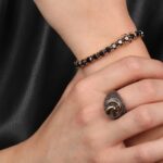 Zodiac Black Diamond Ring  Capricorn - Image 2