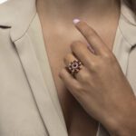 Daily Dazzle Flower Diamond Ring with Ruby - Image 2