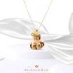 Zodiac Diamond Necklace Virgo with Precious Stone - Image 2