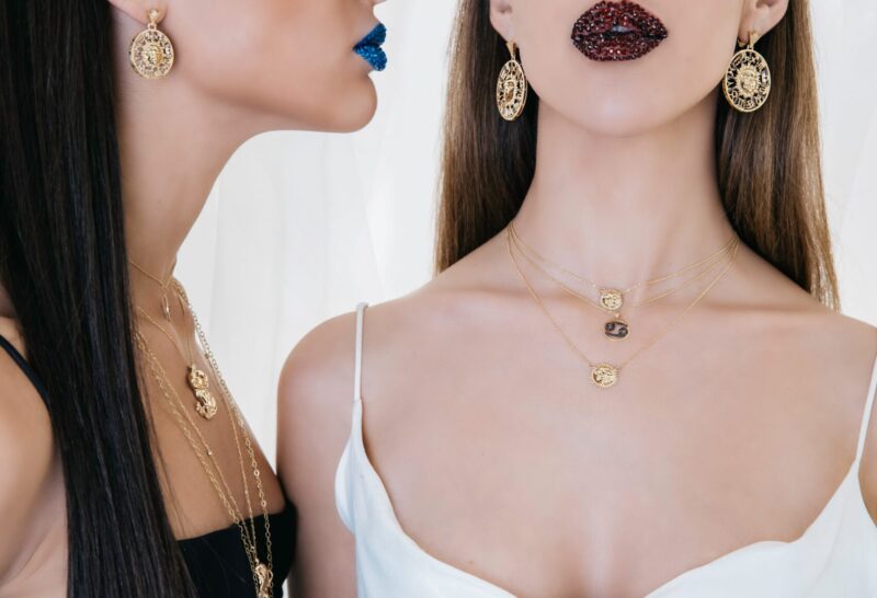 Zodiac Diamond Necklace Sun Face - Image 2