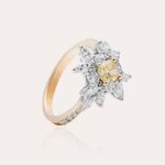 Classic Diamond Ring with Fancy Diamond - Image 3