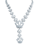 Lotus Diamond Necklace - Image 3