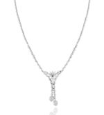 Classic Diamond Necklace with Marquise - Image 3