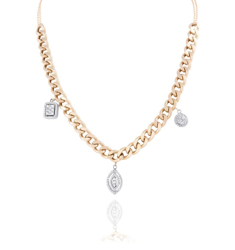 Chain Diamond Necklace - Image 3
