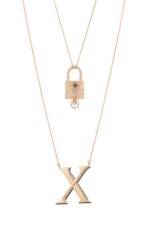 Initials Fancy Black Diamond Necklace Y - Image 2