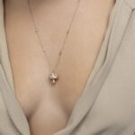 Wild Mushroom Diamond Necklace with Fancy Black Diamond - Image 3