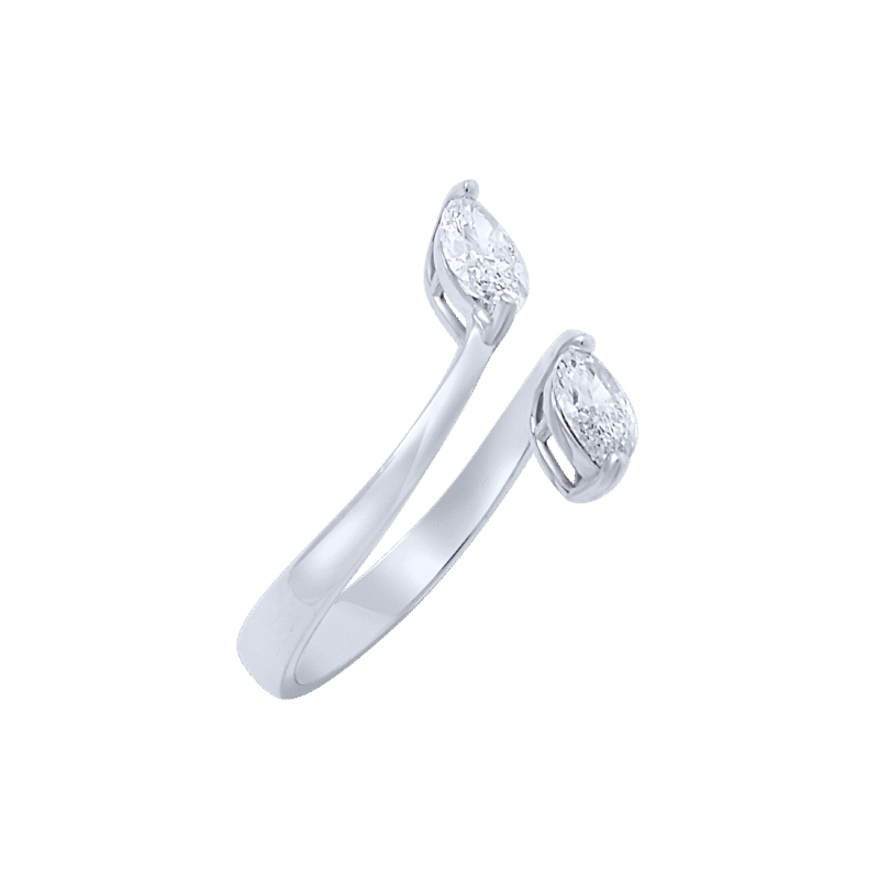 Classic Diamond Ring with Marquise - Image 2