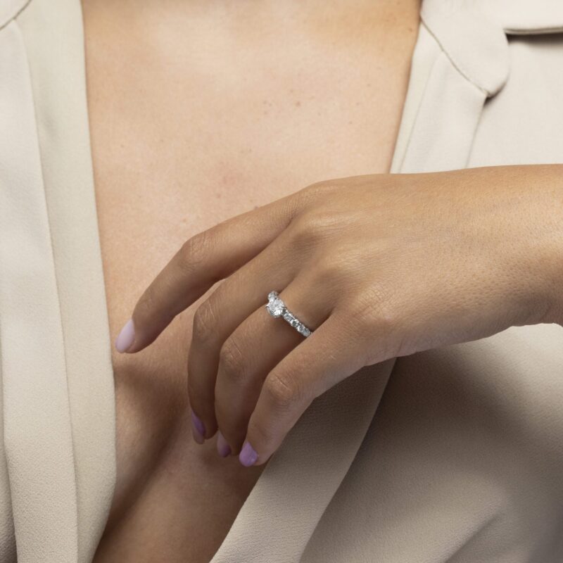 Engagement Diamond Solitaire Ring - Image 2