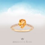 Daily Dazzle Fancy Diamond Ring with Precious Stone - Image 3