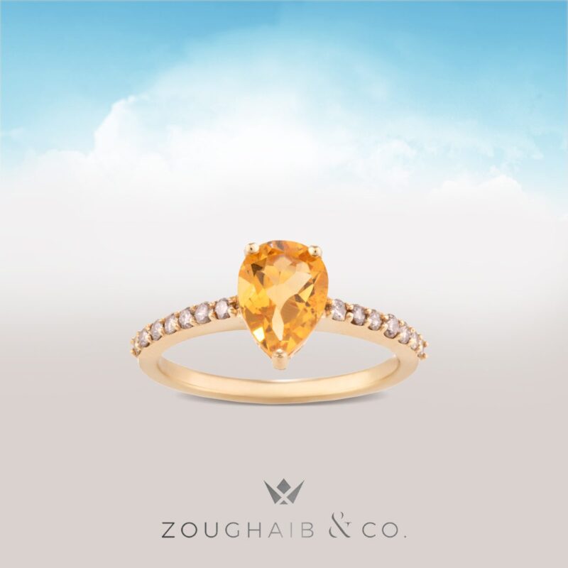 Daily Dazzle Fancy Diamond Ring with Precious Stone - Image 3