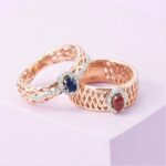 Classic Diamond Ring with Sapphire - Image 3