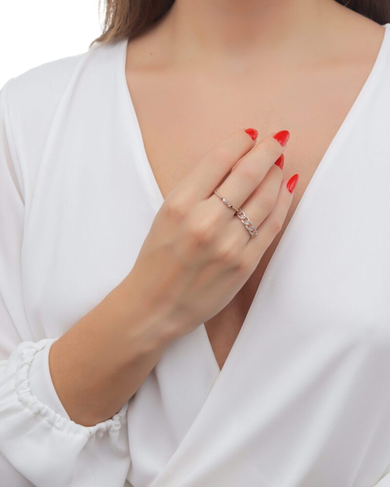 Chain Diamond Ring - Image 2