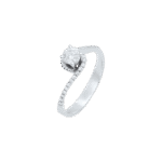 Solitaire Diamond Engagement Ring - Image 2