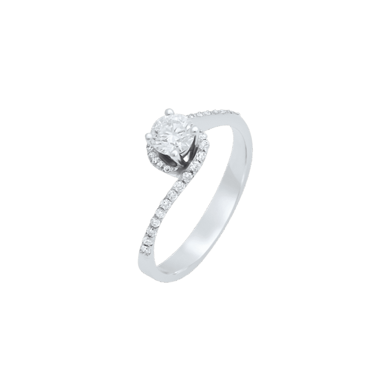 Solitaire Diamond Engagement Ring - Image 2