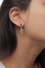 Leaves Diamond Earrings - Image 2