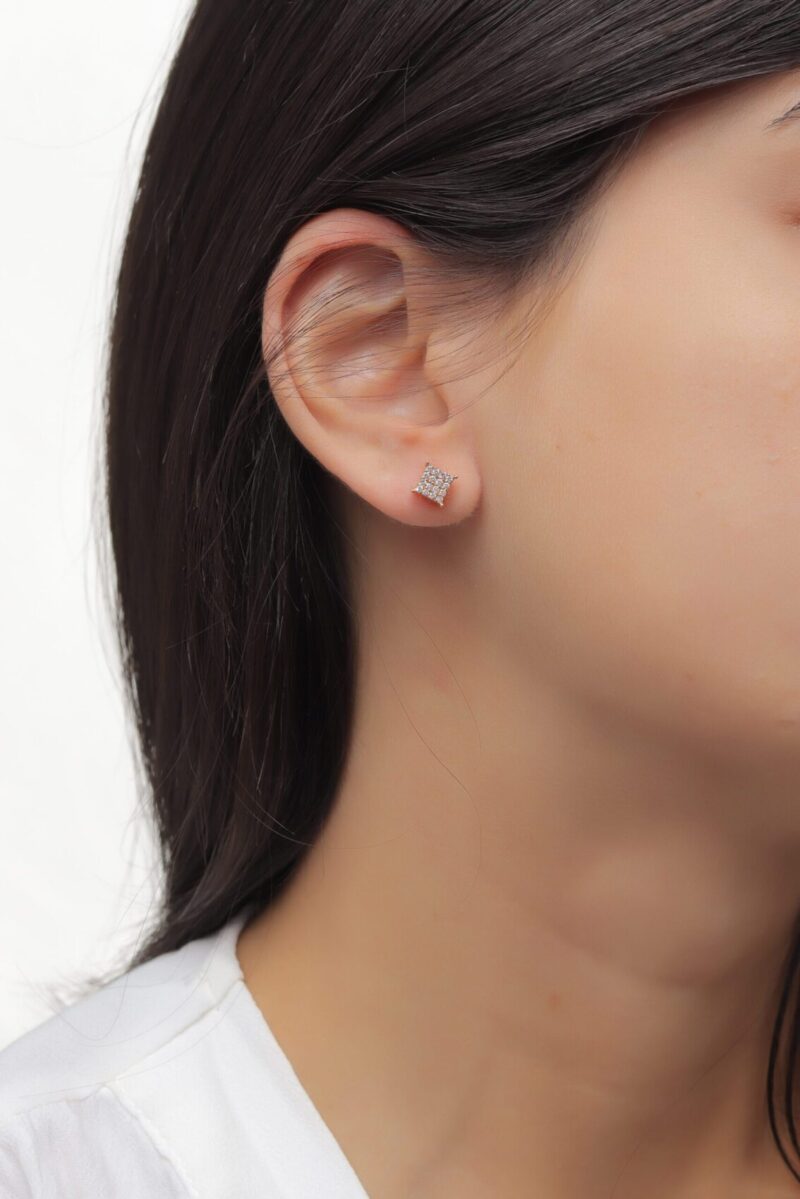 Classic Diamond Earrings - Image 2