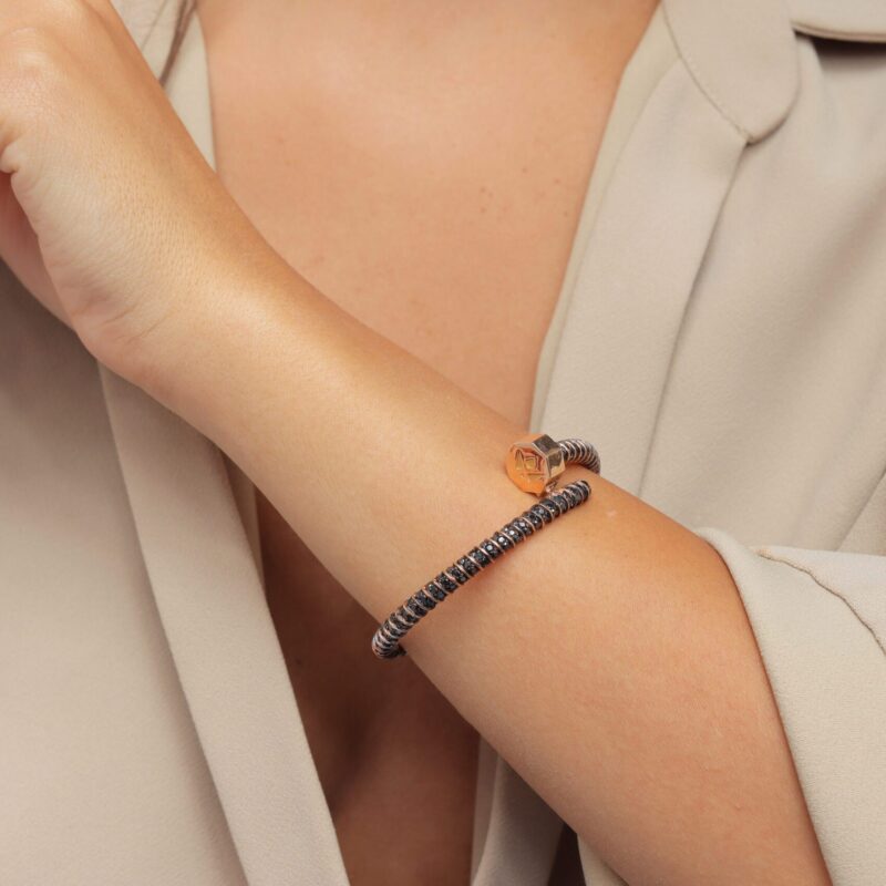 Screw Black Diamond Bracelet - Image 3