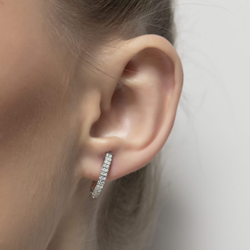 Classic Diamond Earrings - Image 3