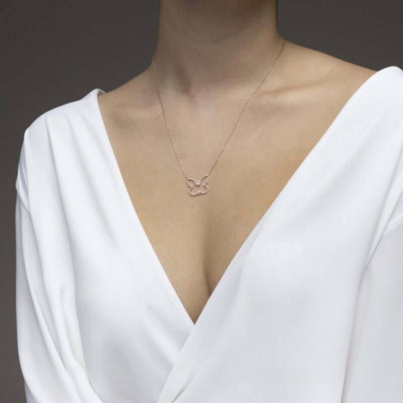 Butterfly Diamond Necklace - Image 2