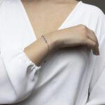 Classic Diamond Bracelet with Sapphire - Image 3