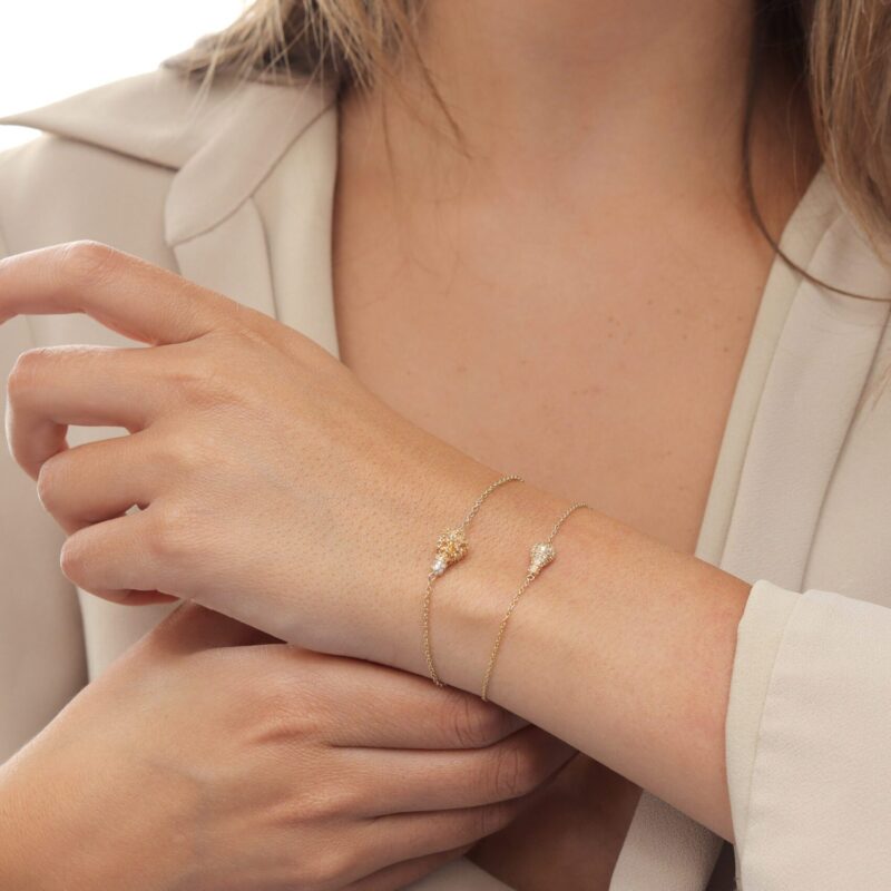 Light Diamond Bracelet with Precious Stones - Image 3