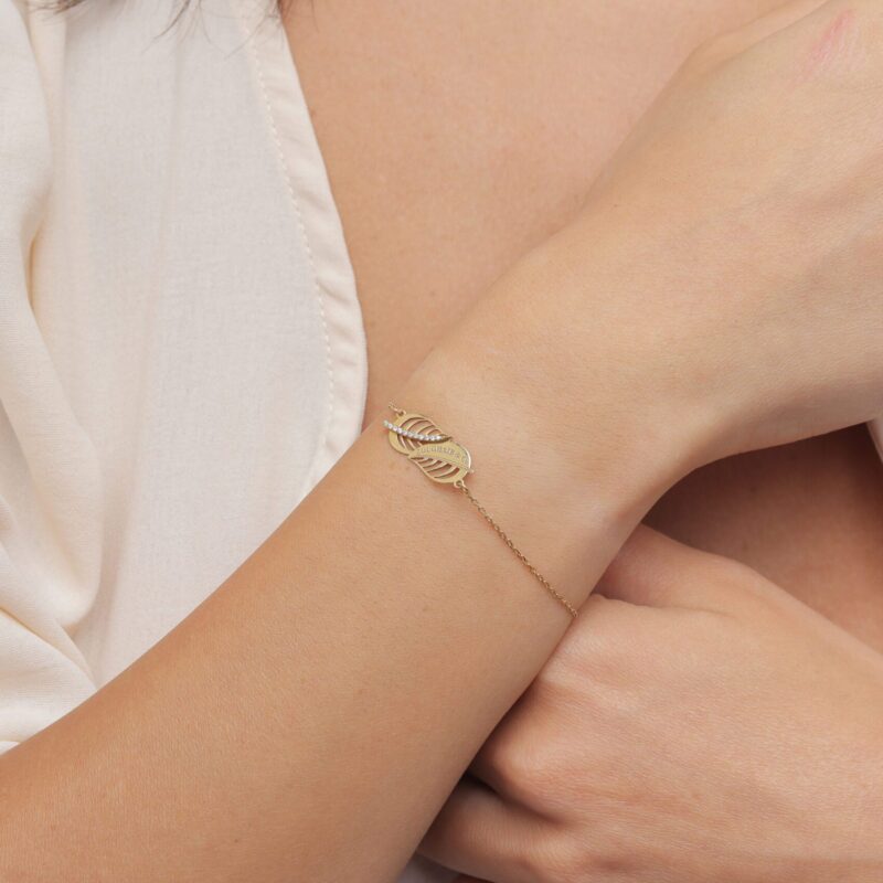 Leaves Diamond Bracelet - Image 2