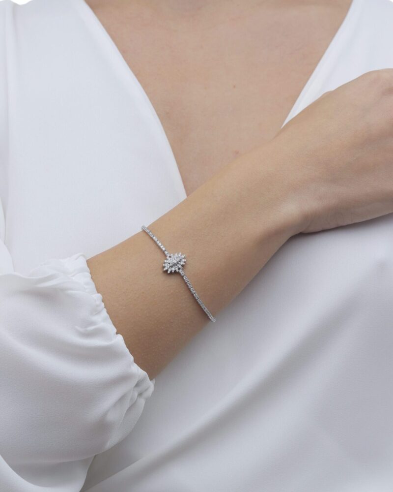 Bridal Diamond Bracelet - Image 2