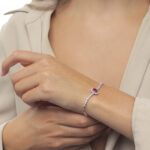 Daily Dazzle Diamond Bracelet with Ruby - Image 2