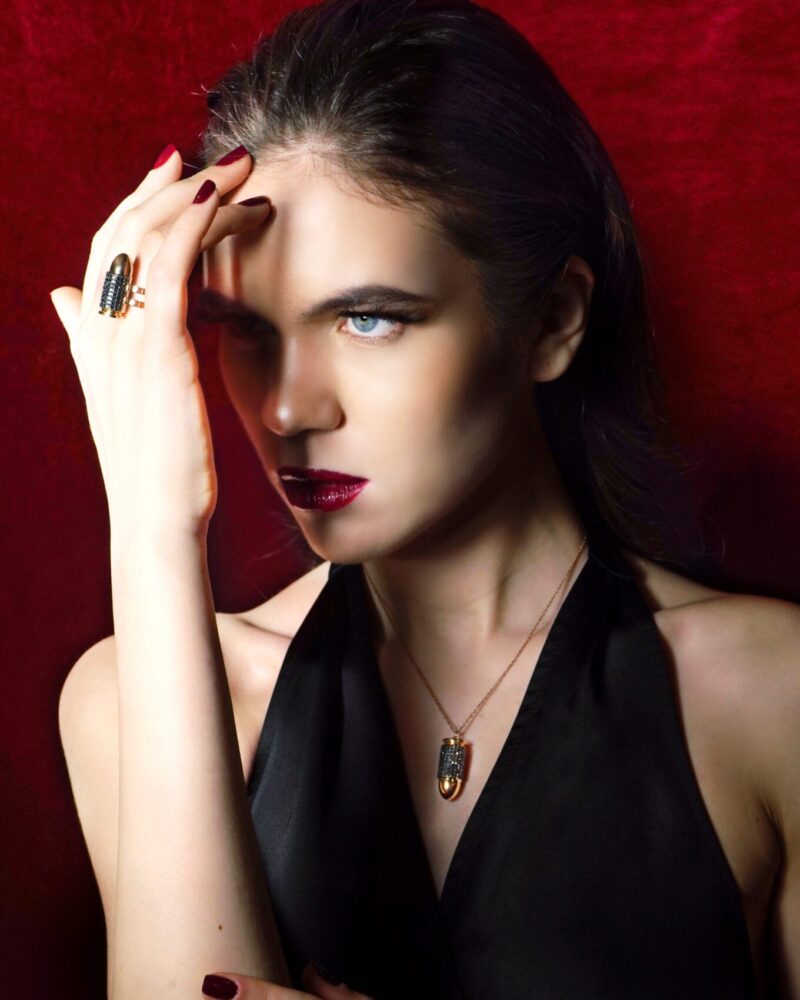 Bullet Black Diamond Necklace - Image 2