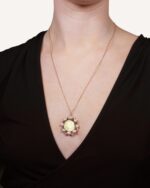 Oummi Diamond Necklace with Pearls and Ruby - Image 2