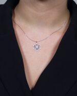 Snowflake Necklace, Handmade winter jewelry, Santa Jewelry
