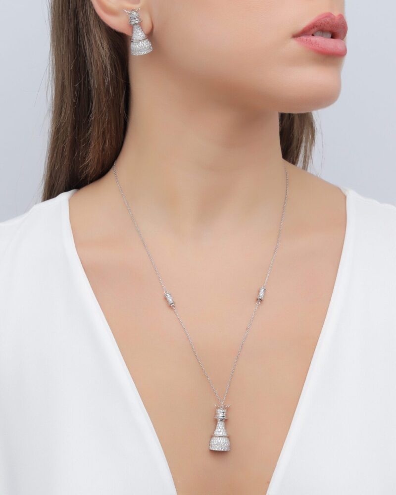 Chess Diamond Earrings - Image 2