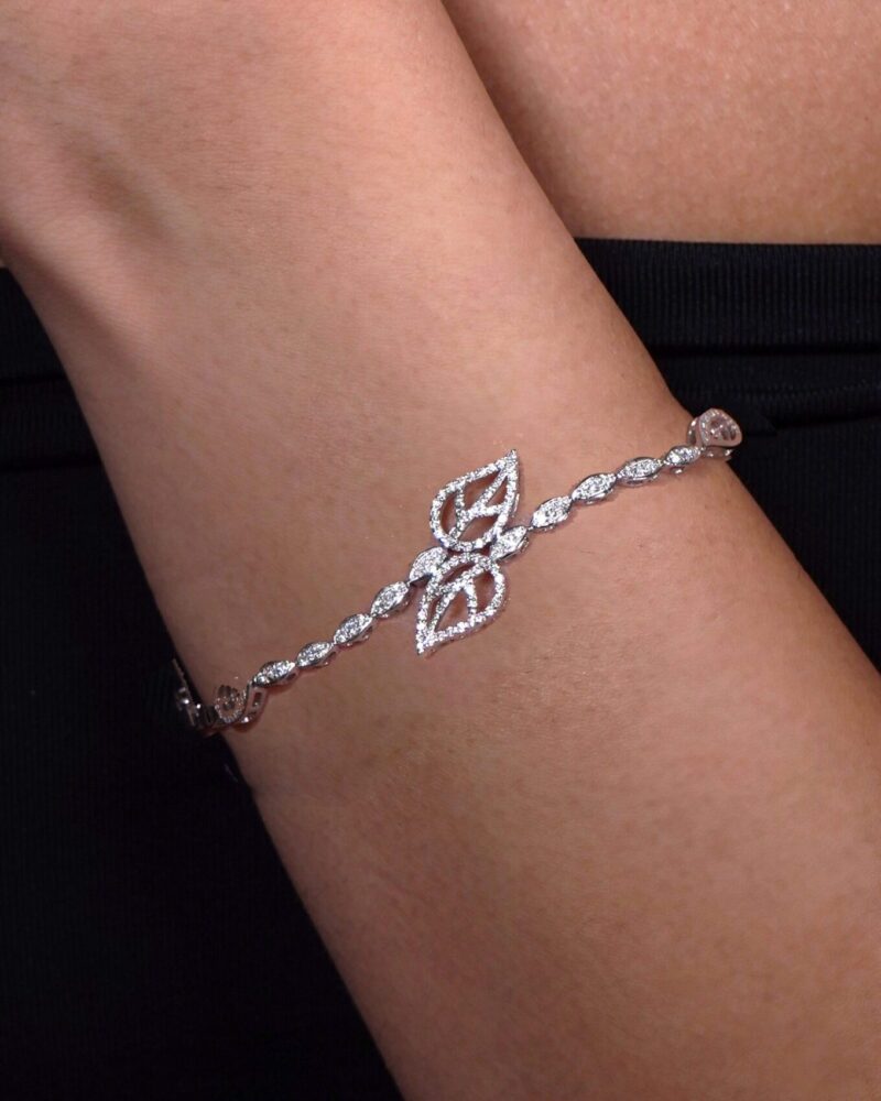 Leaves Diamond Bracelet - Image 2