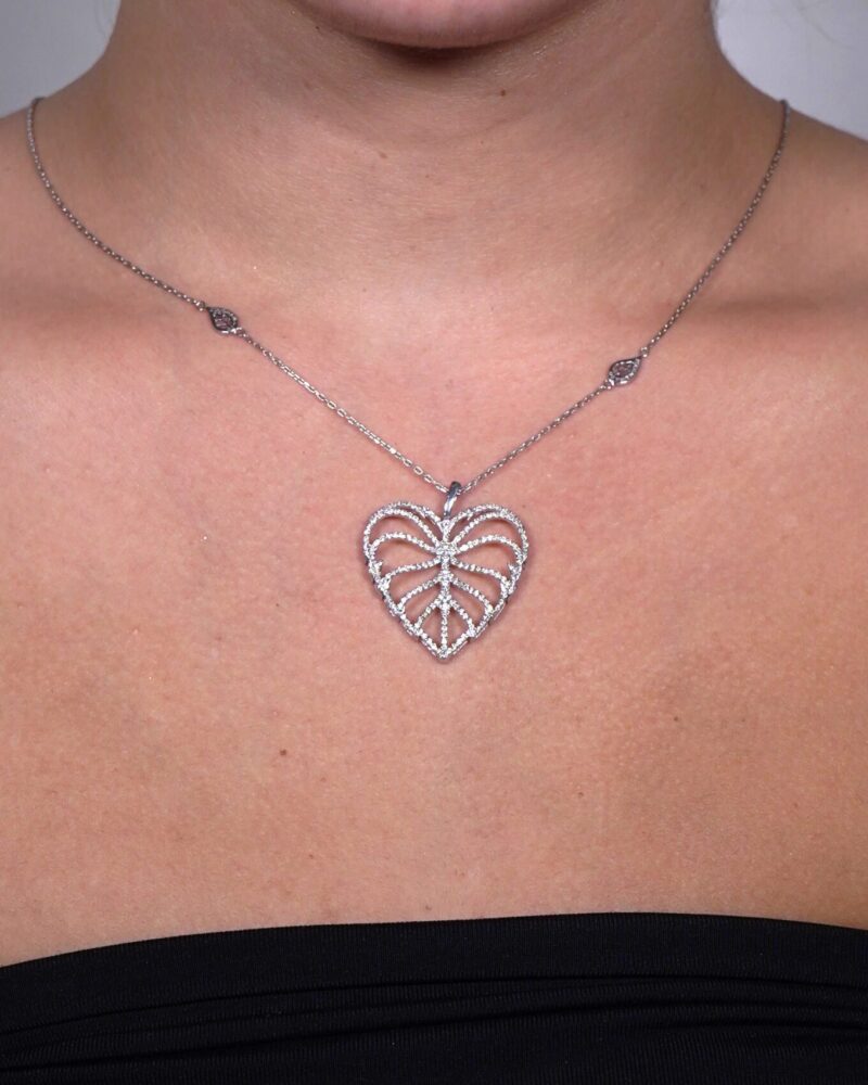 Leaves Diamond Necklace - Image 2