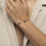 Light Diamond Bracelet with Sapphire - Image 2