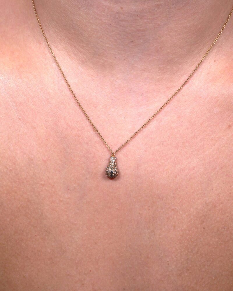 Light Diamond Necklace with Fancy Diamond - Image 2
