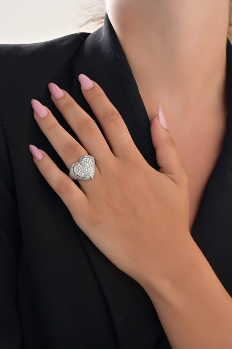 Daily Dazzle Heart Diamond Ring - Image 2