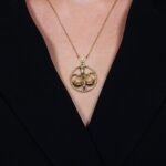 Zodiac Diamond Necklace Libra with Fancy Diamond and Precious Stone - Image 2