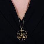Zodiac Diamond Necklace Libra with Fancy Diamond and Precious Stone - Image 2