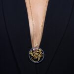 Zodiac Diamond Necklace Scorpio with Sapphire and Precious Stones - Image 2