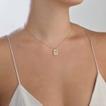 Initials Gold Necklace Letter D - Image 2