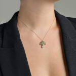 Wild Mushroom Diamond Necklace with Precious Stones - Image 2