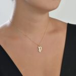 Initials Necklace Letter P - Image 2