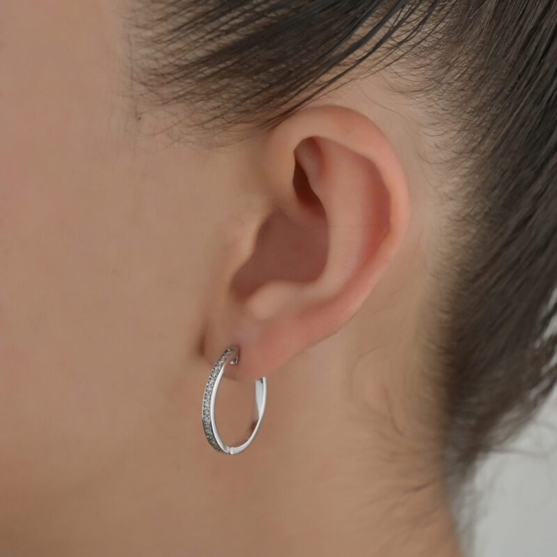 Classic Diamond Earrings - Image 2