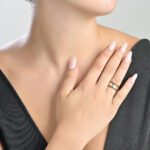 Emblem Diamond  Love Ring with Black Diamond - Image 2
