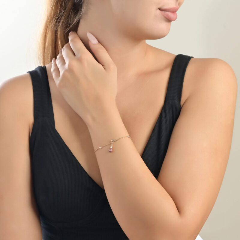 Light Diamond Bracelet With Ruby - Image 2