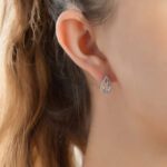 Leaves Diamond Earrings - Image 2