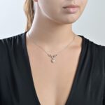 Daily Dazzle Diamond Necklace with Pearl - Image 2